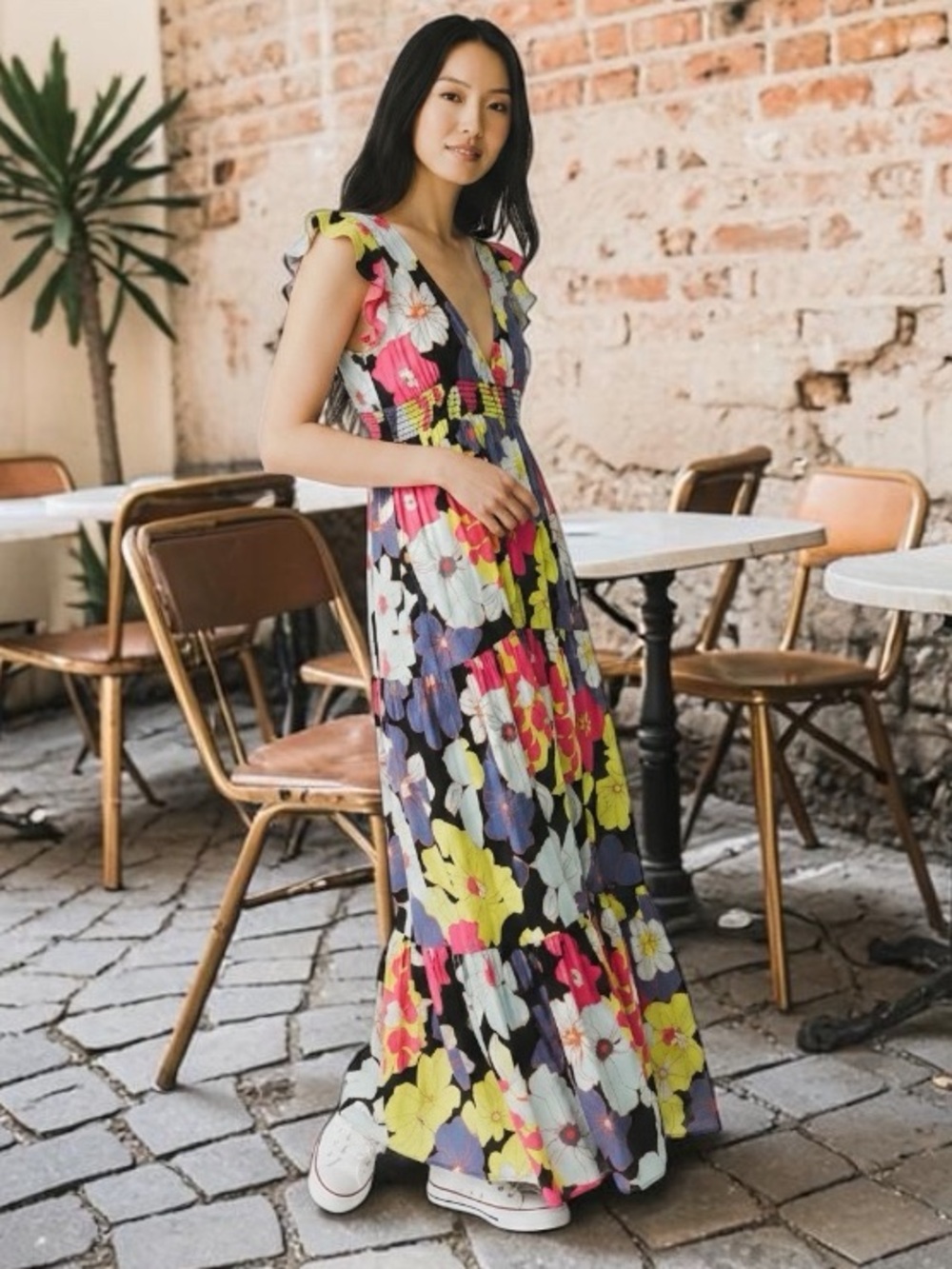 Floral Tiered Maxi Dress